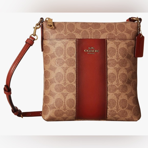 COACH Kitt Signature Coated Canvas Crossbody Bag - Picture 1 of 12